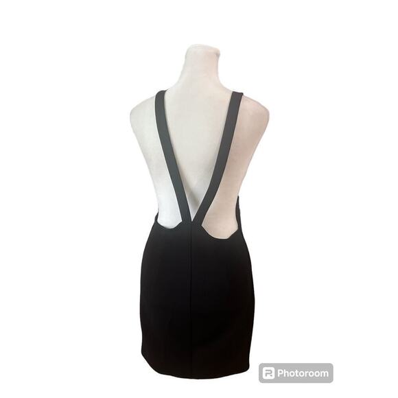 Forever 21 Black Pencil Skirt with Overall Straps Size Small - Picture 5 of 6